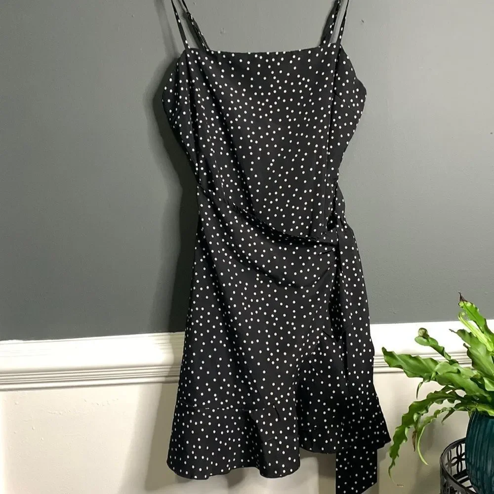 Spaghetti Strap & Ruffle ZipUp Dress - Picture 1 of 9